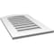 Ekena Millwork Arch Top Surface Mount PVC Gable Vent: Non-Functional, w/ 3-1/2"W x 1"P Standard Frame, 18"W x 28"H GVPAR18X2801SN - alternate 3